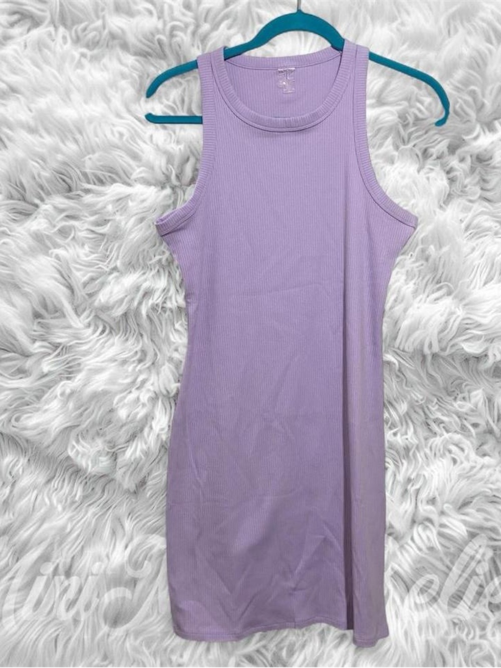 PINK Victoria's Secret Lavender Ribbed Midi Dress